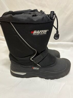 Baffin Mustang Juniors Boys 7 Black Winter Boots Snow Rated to -40° Celsius
